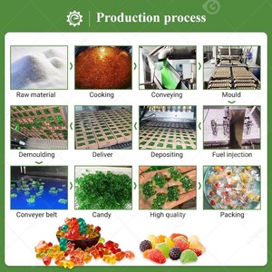 Bandes de bonbons aigres Tofee Deposit Gummy Bear Ligne de production Machine Pour <span class=keywords><strong>La</strong></span> Fabrication Des Bonbons et Lollipop - Product Image 5