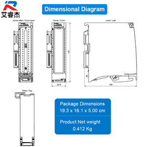 Nouveau module de sortie analogique Siemens SIMATIC S7-1500 SM 532 AQ 4xU/I HF 16 bits de résolution, automatisation industrielle PLC - Product Image 2