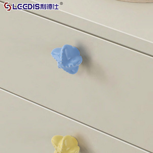 LGEDIS <b>Ceramic</b> Starfish <b>Drawer</b> <b>Knobs</b> For Children's Room Furniture Cabinet Door Handles Colorful Novelty Shape Easy Installation - Product Image 2