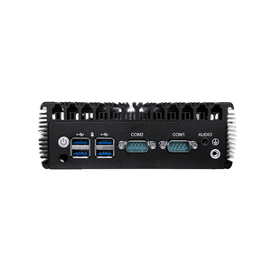 Novo Mini PC Industrial com Carcaça de Liga de Alumínio, Design Silencioso e Sem Ventoinha, Windows 10/Linux, Computador Embutido Intel Core Celeron Quad Core - Product Image 1