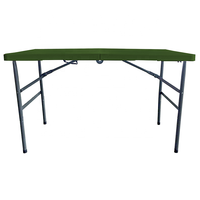 Table pliante rectangulaire en HDPE noir de haute qualité pour Tables et chaises de banquet de mariage pour événements