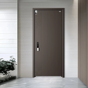 Porte d'entrée antivol en fer forgé au design moderne avec finition intelligente pour la protection extérieure des maisons, villas, hôtels et écoles - Product Image 5