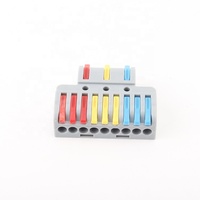 Bloque de terminales divisor de cable universal compacto 2 6 Mini rápido conector de Cable de cableado compacto 3P para lámpara LED Push-in