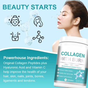 Collagen with Burn <strong>Powder</strong> Containing Vitamin C and Biotin for Enhanced Nails and Hair Adult Use - Product Image 3