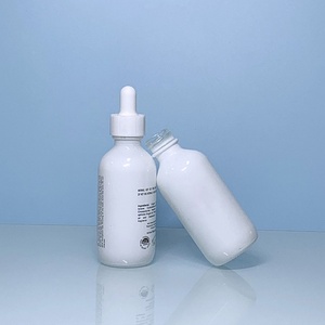 Customized 2oz 60ml 120ml 4 oz White Cosmetics <b>Empty</b> Essential Oil Face Serum Glass Dropper Bottles with Paper <b>Box</b> - Product Image 3