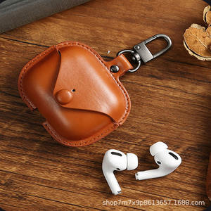 Convient pour l'étui <span class=keywords><strong>de</strong></span> protection <span class=keywords><strong>Airpods</strong></span>, l'étui pour écouteurs en cuir, l'étui <span class=keywords><strong>de</strong></span> protection Bluetooth sans fil Apple <span class=keywords><strong>de</strong></span> la génération - Product Image 2