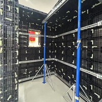 Coffrage en plastique ABS finition miroir, réutilisable et léger, pour escaliers et auvents en construction résidentielle