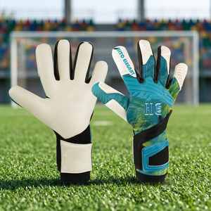 Gants de gardien de but de football professionnels de haute qualité, 4 mm, respirants, en latex allemand, protection optimale, bons prix pour une utilisation en extérieur - Product Image 2