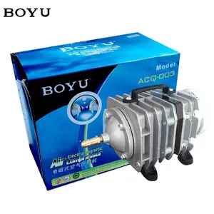 BOYU-bomba de aire para tanque de peces, aireador compresor de aire electromagnético para sistemas hidropónicos, serie ACQ-001