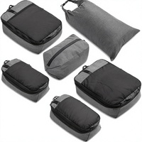 Sacs de compression de voyage TRIPPED, ensemble premium de 6 pièces en nylon, 5 livres, pour linge, chaussures, sacs organisateurs gain de place pour valise