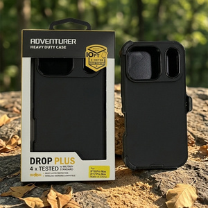 Étuis robustes Defender pour <span class=keywords><strong>iPhone</strong></span> 18 Pro Max 17 16 15 13 6,1 pouces, étui de <span class=keywords><strong>ceinture</strong></span> robuste, antichoc, avec boîte de vente au détail - Product Image 1