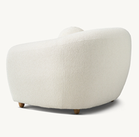 Mobilier personnalisé d'usine SYLVAIN fauteuil à coussin intégré extra épais canapé classique confortable fauteuil de salon doux