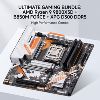 Kit combo carte mère GIGABYTE B850M FORCE AM5, processeur 9800X3D, 32 Go de RAM DDR5 6000 MHz CL30 XPG, bundle PC gaming XMP EXPO en stock