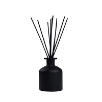 Meilleure vente bouteille en verre dépoli de luxe de 120ml diffuseur de roseau d'aromathérapie personnalisé conception OEM diffuseur de roseau de parfum de maison