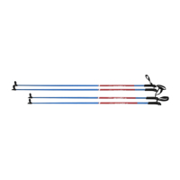 Bâtons de ski en aluminium durables, sangle de poignet réglable, logo personnalisé, vente en gros OEM