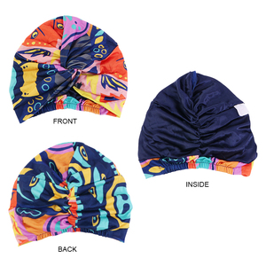 Nuevas mujeres satén forrado Twist Stretch turbante musulmán interior Hijab gorra Bandana cáncer quimio gorra pañuelo señora sombreros de pelo - Product Image 6