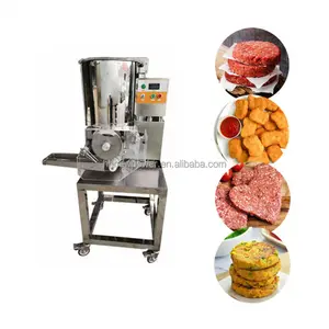 Automatic hamburger fish patty forming meat pie molding chicken nugget cutlet schnitzel plant based food making machine