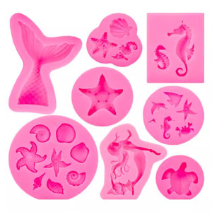 Ocean Sea Shell Cake Mold Set Reusable Fondant Chocolate Mold For Cake Decoration - Product Image 4