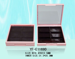 พาเลทอายแชโดว์ 9 สี ขายดี พร้อมกระจก  ตลับใส่เครื่องสำอางเปล่าทรงสี่เหลี่ยมสำหรับแต่งหน้า - Product Image 4