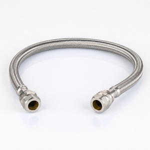 Manguera Conectora de Grifo <span class=keywords><strong>Flexible</strong></span> y Duradera de EPDM, Trenzado de Acero Inoxidable SUS304, Extremos de Compresión 3/8 BSPT <span class=keywords><strong>para</strong></span> Baño y <span class=keywords><strong>Cocina</strong></span> - Product Image 1