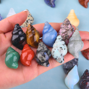 Tượng Nhỏ Chạm Khắc Ốc Sên Biển Pha Lê Đồ Trang Trí Bể Cá, Đá Quý Tự Nhiên Chạm Khắc Bằng Tay Ốc Xà Cừ - Product Image 4