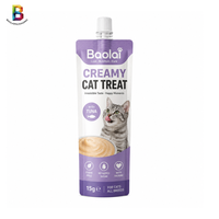 Impression personnalisée 121 ℃   Fabricant de sachets à bec verseur pour aliments humides pour chats et friandises pour chiens, purée de viande liquide, stérilisables à haute température