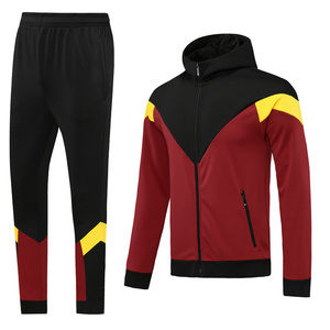 Chándal de entrenamiento de fútbol con cremallera y logotipo personalizado, chándal de fútbol para hombre con estampado de moda al por mayor y <span class=keywords><strong>barato</strong></span> - Product Image 1
