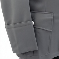 Veste Tactique d'Hiver pour Hommes en Laine, Uniforme Imperméable, Coupe-Vent, Respirant, Écologique, Réversible, Boutons sur le Devant, Utilitaire