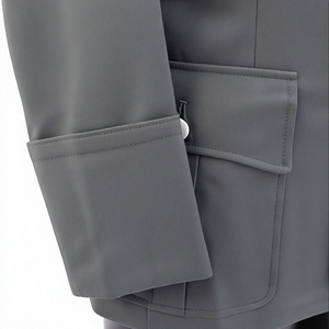 Chaqueta Táctica de Campo para Hombre, Chaqueta de Uniforme de Tela de Lana, Chaqueta Exterior Utilitaria con Botones al Frente, Logotipo Personalizado OEM - Product Image 5