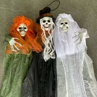 Nouvelles décorations d'Halloween style américain pour maison hantée chinoise, accessoires de costume de squelette, effrayant pour les fêtes et les farces