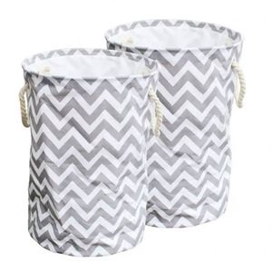 Cesto de Ropa Sucia Plegable Impermeable de Algodón, 42x48cm - Product Image 4