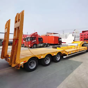 Remolque de plataforma baja hidráulica de 3, 4 y 5 ejes para trabajo pesado, de 1-2 toneladas, con cuello de cisne, 12.5x2.5x1.5m, Shandong Fengniao - Product Image 5