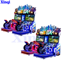 Simulateur de course de moto à 2 joueurs, prix d'usine, le plus populaire, fonctionnement à pièces, jeu vidéo authentique Moto GP, borne d'arcade