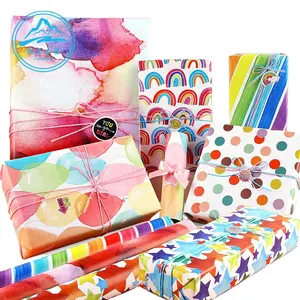 OEM Printing Gift Wrapping Paper Wrap Roll Tissue Custom Design Wrapping Paper With High Quality