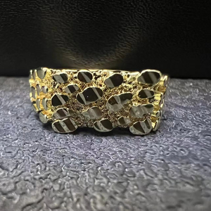 Vendita Diretta dalla Fabbrica, Anello Nugget Personalizzato, Gioielli Hip Hop di Alta Qualità <span class=keywords><strong>per</strong></span> Uomo e Donna, Regalo <span class=keywords><strong>per</strong></span> la Festa del Papà - Product Image 1