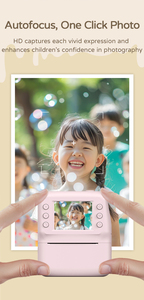 Appareil photo numérique pour enfants pour cadeaux d'<span class=keywords><strong>anniversaire</strong></span> et de festival de Noël Capteur d'imagerie CMOS avec impressions vidéo instantanées Matériau plastique - Product Image 6