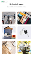 Pelacak Hewan Peliharaan Mini Kids Pet Smart Tracker Air Tag Anti-Hilang Kontrol Aplikasi Gratis Tanpa Batas Jarak GPS Global Pelacak Real-time untuk iOS dan Android