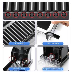 Sistema de Empuje para Latas de Refresco con Doble Resorte, Organizador de Bebidas Mejorado para Refrigerador, Dispensador de Bebidas con Rodillo Inteligente - Product Image 2