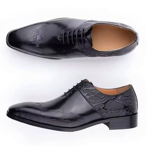Zapatos de Cuero Formales de Negocios para Hombre, Zapatos de Vestir Hechos a Mano de Lujo para Boda, Oficina, Transpirables, para Primavera, Verano y Otoño - Product Image 3