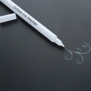 Nhà máy bán khác nhau Màu Trắng cấp thực phẩm tip Phẳng Màu Bút đánh dấu mực cho Shading & chi tiết bánh - Product Image 5