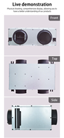 Ventilador de Techo Eléctrico Bidireccional con Purificador de Aire, Aspas de Acero Inoxidable para Eliminación de Polvo, Corriente Alterna, Rodamiento Central