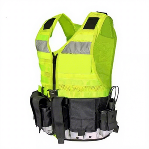 Hi Viz เสื้อกั๊กยุทธวิธีมัลติฟังก์ชั่น,ชุดฝึกซ้อมพิเศษเสื้อกั๊กสะท้อนแสงสูงเสื้อกั๊กนิรภัย Molle - Product Image 2