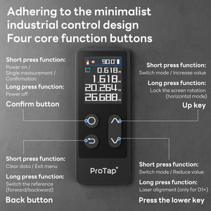 ProTap D1 3-in-1 <b>Laser</b> Distance Meter, 60M High Precision <b>Laser</b> Rangefinder with Cross Line <b>Laser</b> <b>Level</b> - Product Image 5