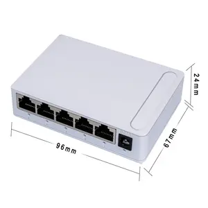 Rede switch gigabit com 5 portas, rede com 10/100/1000mbps, atacado, alta qualidade, interruptores de rede, 5 portas gigabit switch
