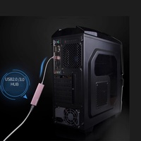 Kabel Lan RJ45 USB Hub 3.0 transmisi 1000Mbps kartu jaringan Gigabit koneksi adaptor ke perangkat komputer