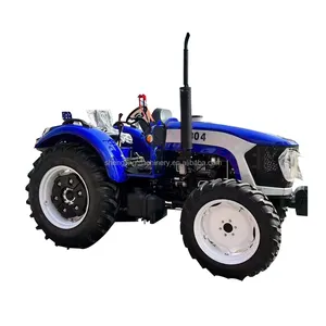 Tractor de rueda de eje 4WD 50hp 60hp 70hp 80hp90hp TB tractor de cultivo hecho en China AC cab