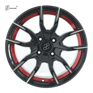 Rines PENGZHEN Monobloque Negros y Rojos de 4 Orificios 4x100 de 16 17 18 Pulgadas Pcd Jdm para <span class=keywords><strong>Mini</strong></span> <span class=keywords><strong>Cooper</strong></span> - Product Image 2