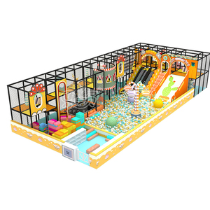 Nouveau parc d'attractions intérieur pour enfants jaune macaron, fabricant commercial direct - Product Image 3