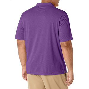 Chemises de golf personnalisées pour hommes, tissu tricoté extensible en spandex/polyester, service ODM - Product Image 3
