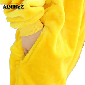 Pyjama <span class=keywords><strong>Kigurumi</strong></span> en flanelle de haute qualité pour enfants, respirant, motif Stitch Pikachu Kangourou, avec chemises de nuit pour l'été - Product Image 4